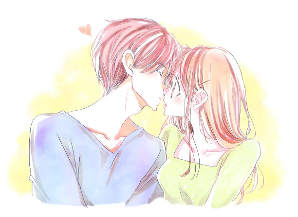 年轻的情侣在一起