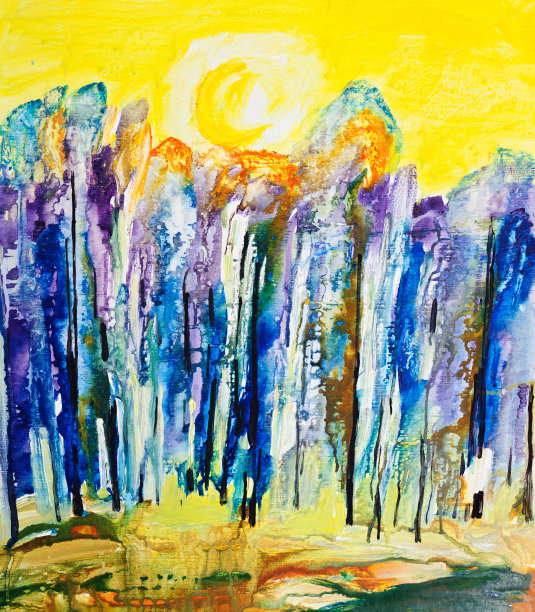 布面丙烯画,纹理效果,背景