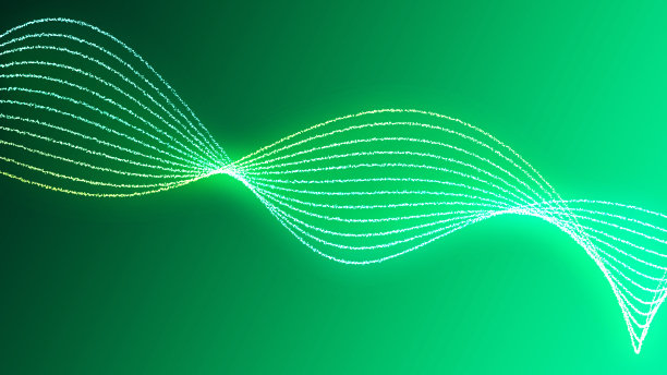 矢量彩色立体分形图案