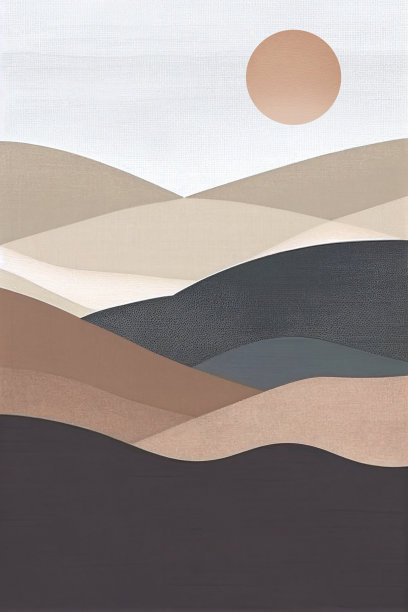 抽象水墨地毯设计背景