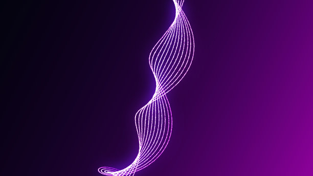 矢量彩色立体分形图案