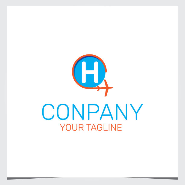 金融行业logo字母h