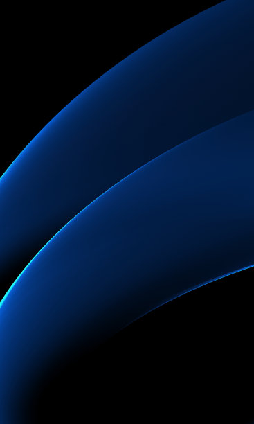 蓝色动感飘逸线条背景图