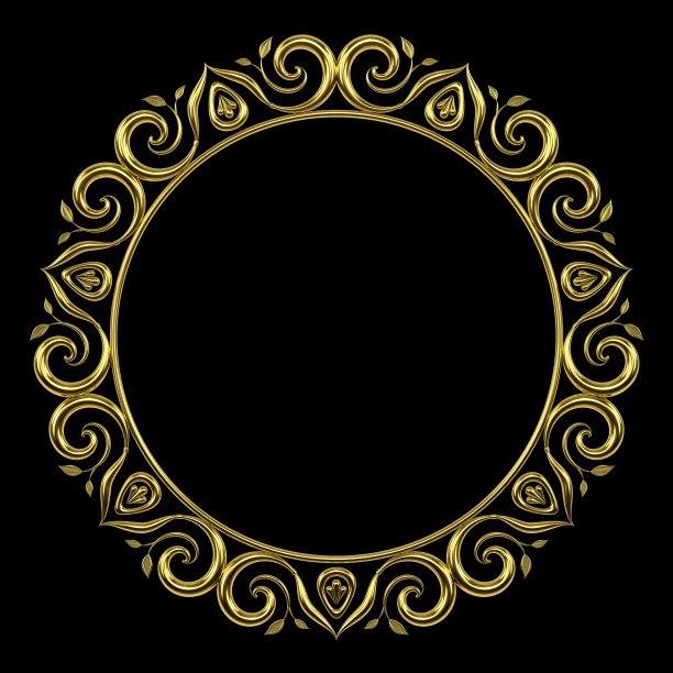 精美对称圆形花纹图案