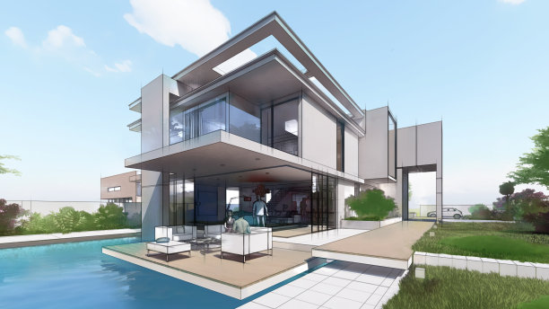 户型图彩图线条