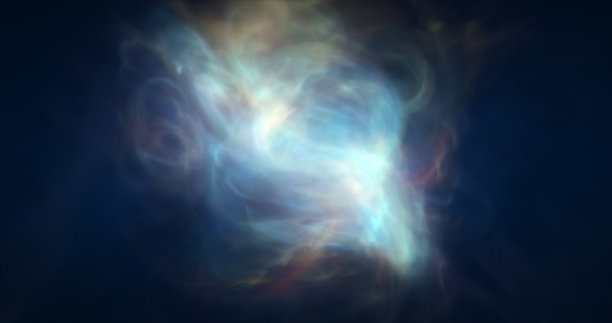 矢量彩色立体分形图案