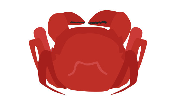 中国风螃蟹插画