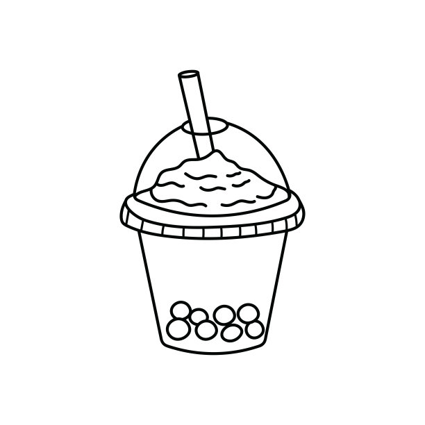 奶茶店纸杯设计