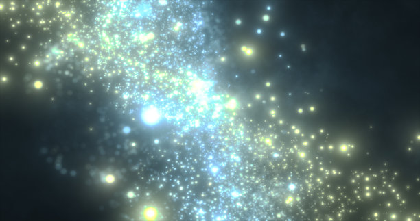 矢量彩色立体分形图案