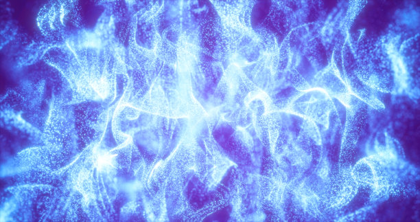 矢量彩色立体分形图案