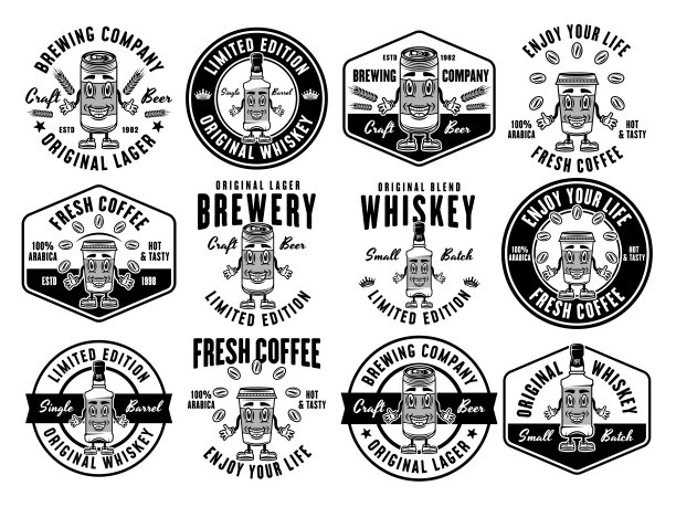 啤酒吉祥物logo