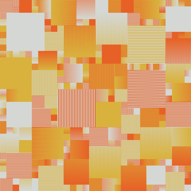 多彩环形几何抽象图案