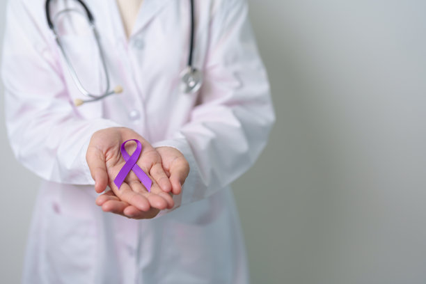 世界癌症日紫色丝带