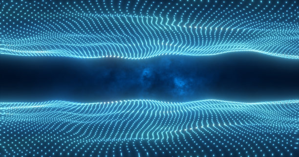 矢量彩色立体分形图案