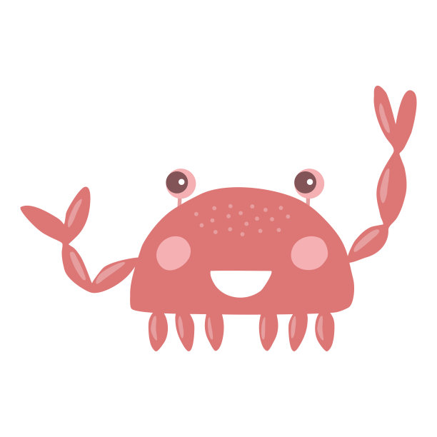 卡通小龙虾logo设计