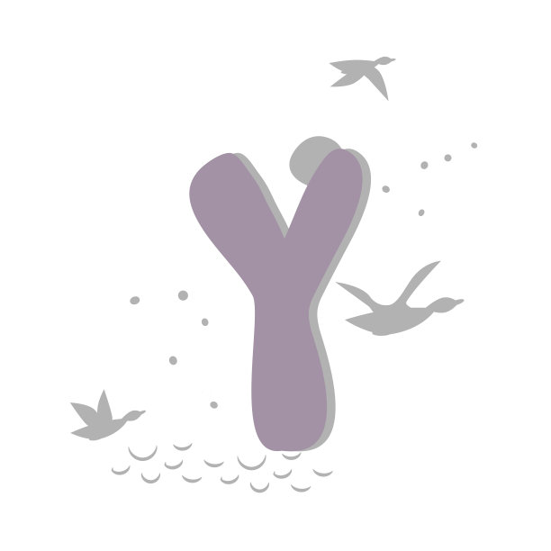 y字母飞鸟logo标志