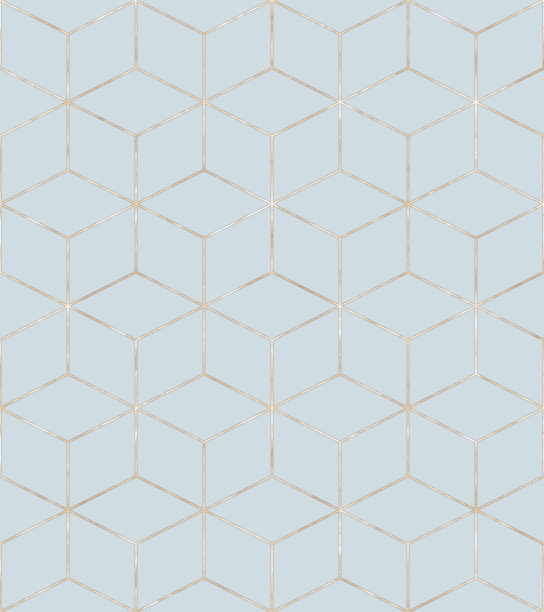 金色几何线条无缝图案