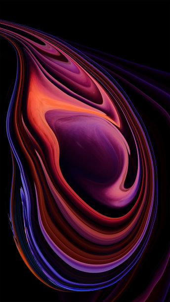 炫彩流动的火焰抽象图案