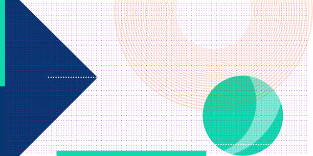 圆形徽章现代扁平风格图