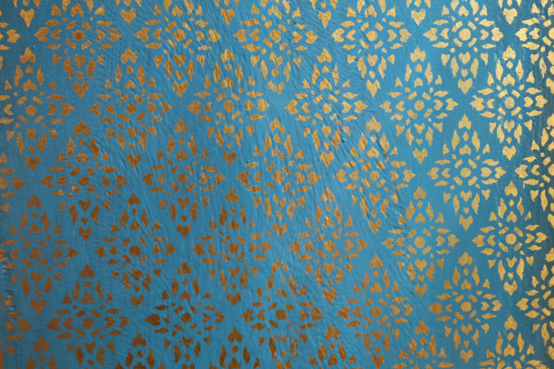 梦幻蓝金抽象纹理图案