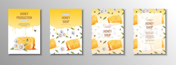 野生蜂蜜宣传海报