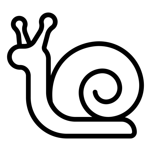 法式蜗牛,计算机图标,卡通