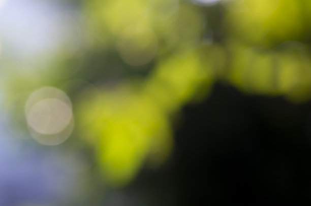 绿黄渐变圆形抽象花纹图案