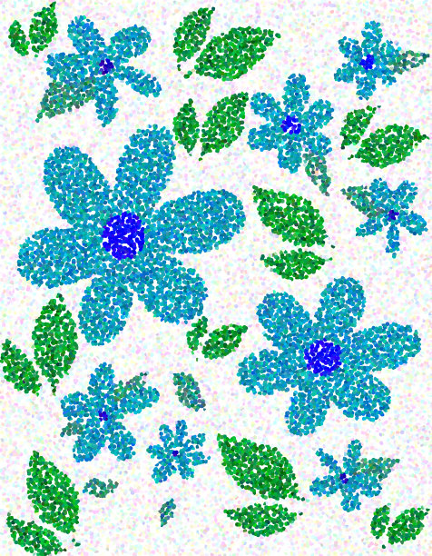 多彩马赛克风格艺术图案