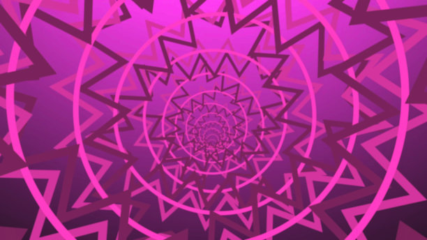 粉色星星圆形矢量图案