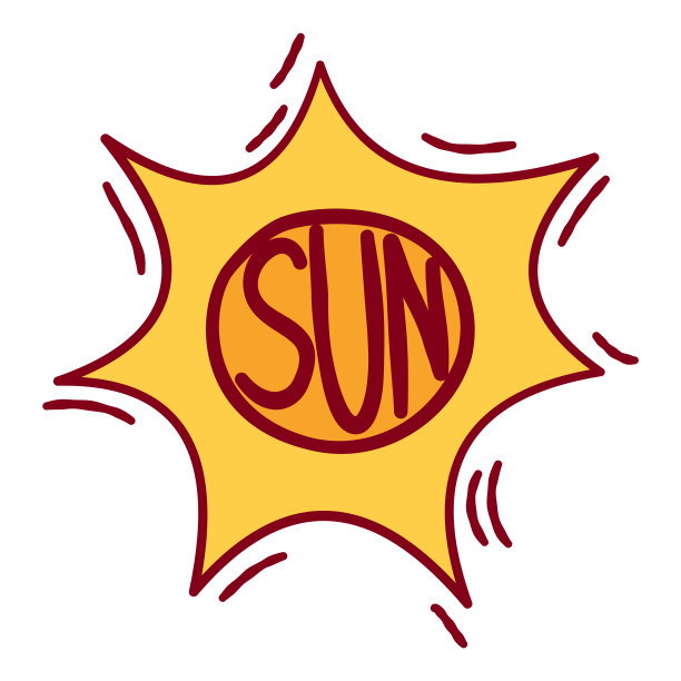 阳光向上logo设计