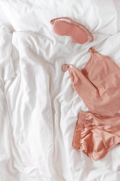 纯棉床单被罩粉色