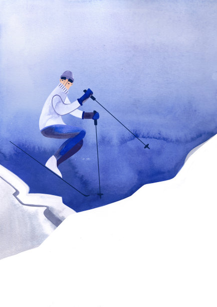 滑雪海报