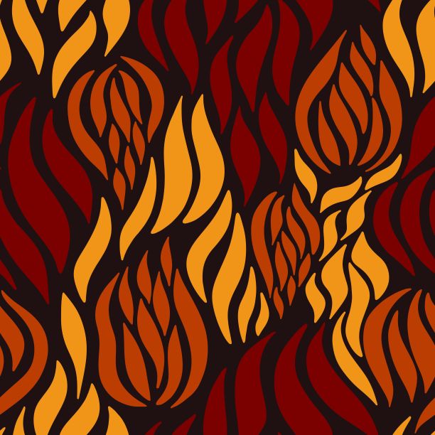 炫彩流动的火焰抽象图案