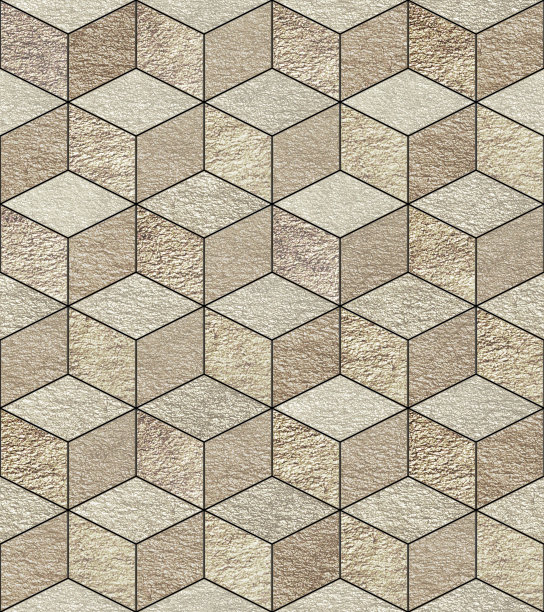 金色几何线条无缝图案