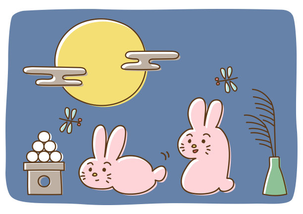满月,小兔子,野兔