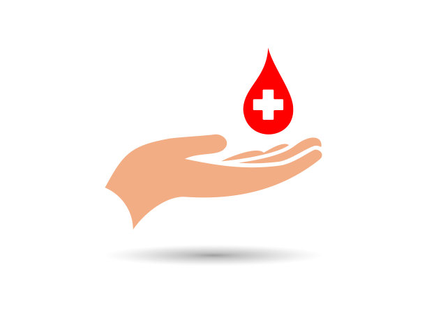世界献血者日,一个物体,背景分离