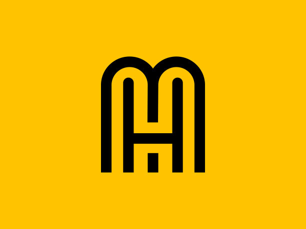 logo设计,字母h,m标志