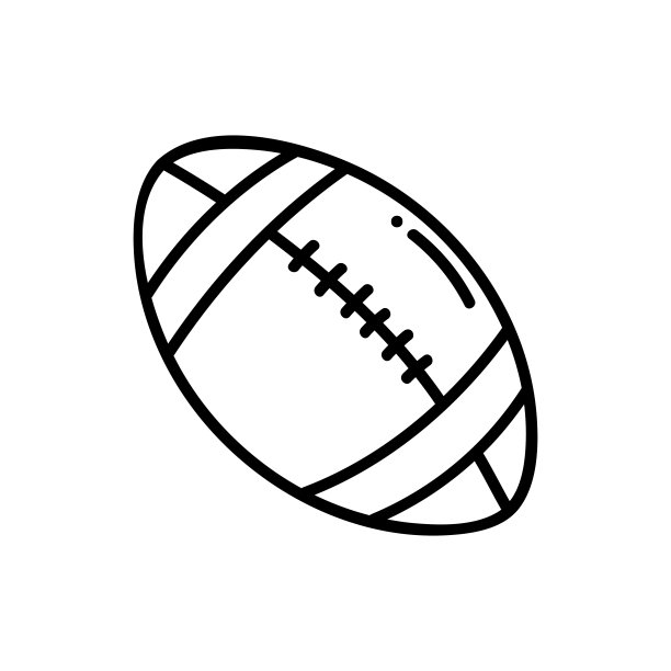 美式橄榄球标志矢量素材