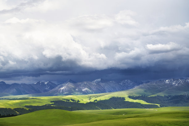 新疆地貌,新疆草原,野外荒地