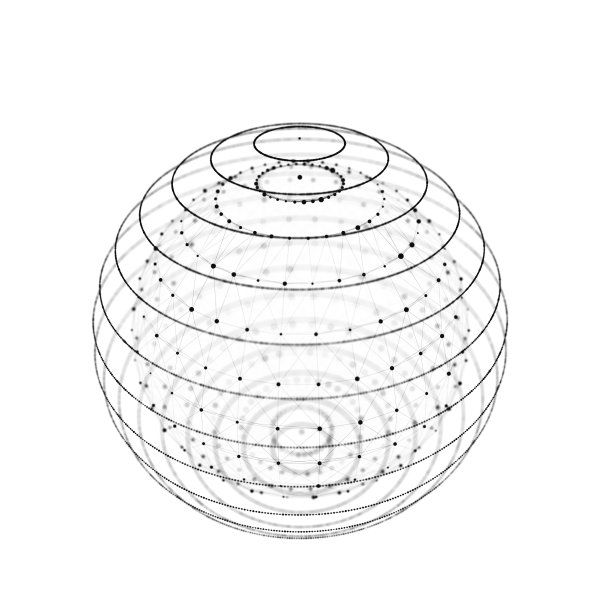 几何格子水墨抽象画