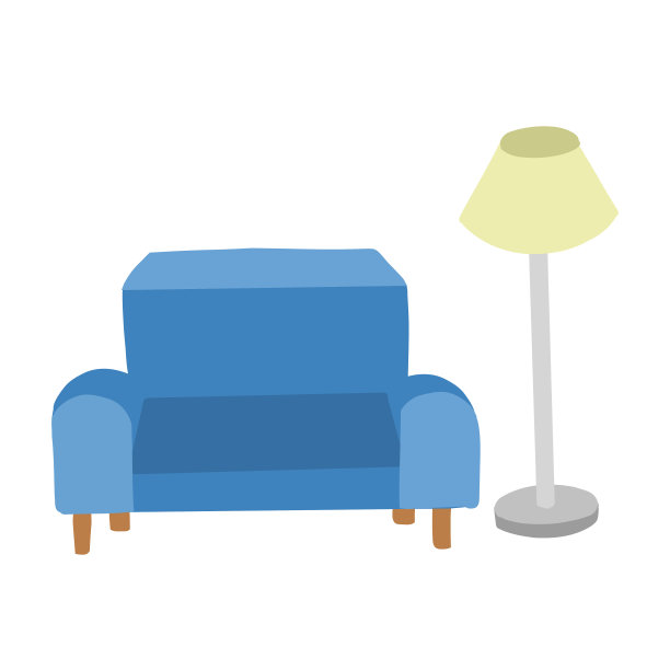 淡蓝色沙发