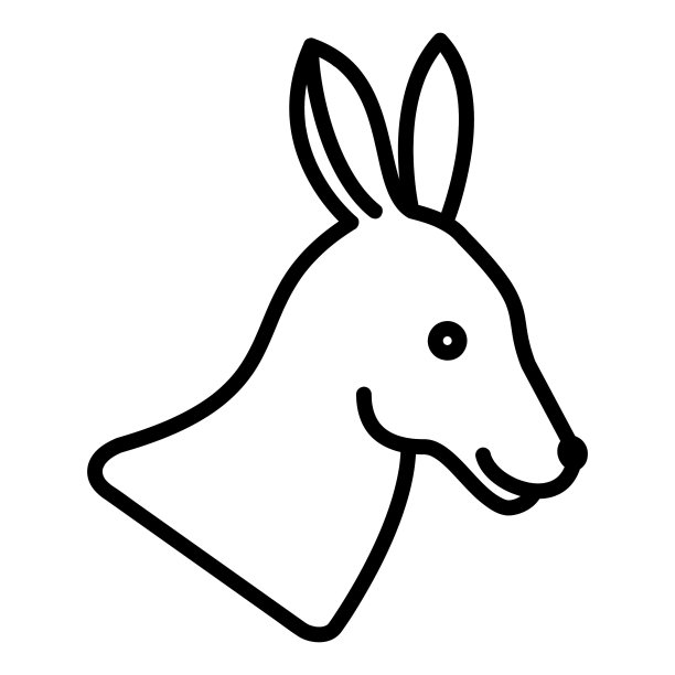 澳洲袋鼠logo标志设计