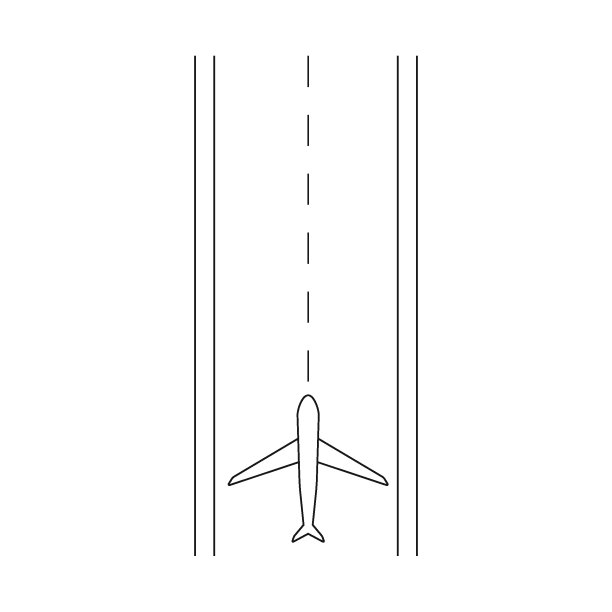 交通工具大飞机矢量图