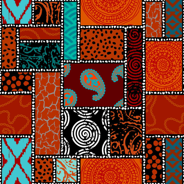 三角形碎花面料