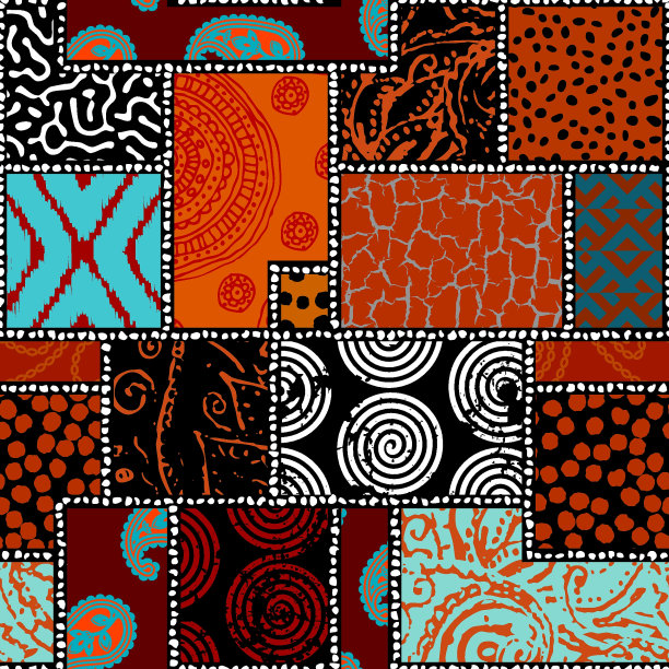 三角形碎花面料