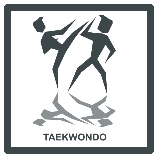 运动跆拳道健身logo设计