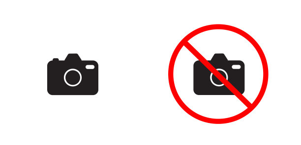 禁止拍摄 禁止录音