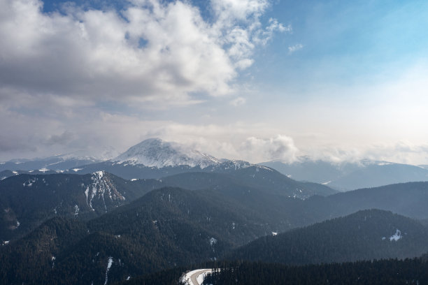 4k高清高原雪山风景