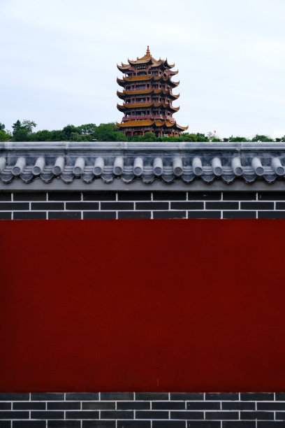 武汉,围墙,黄鹤楼