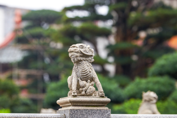 南京,雕塑,狮子